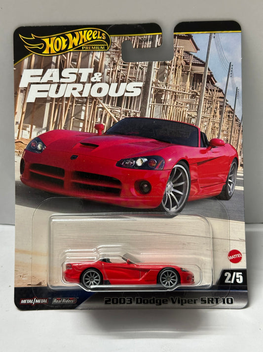Hot Wheels Premium Fast & Furious 2010 Dodge Viper SRT-10 1:64 – Indian Diecast Hub