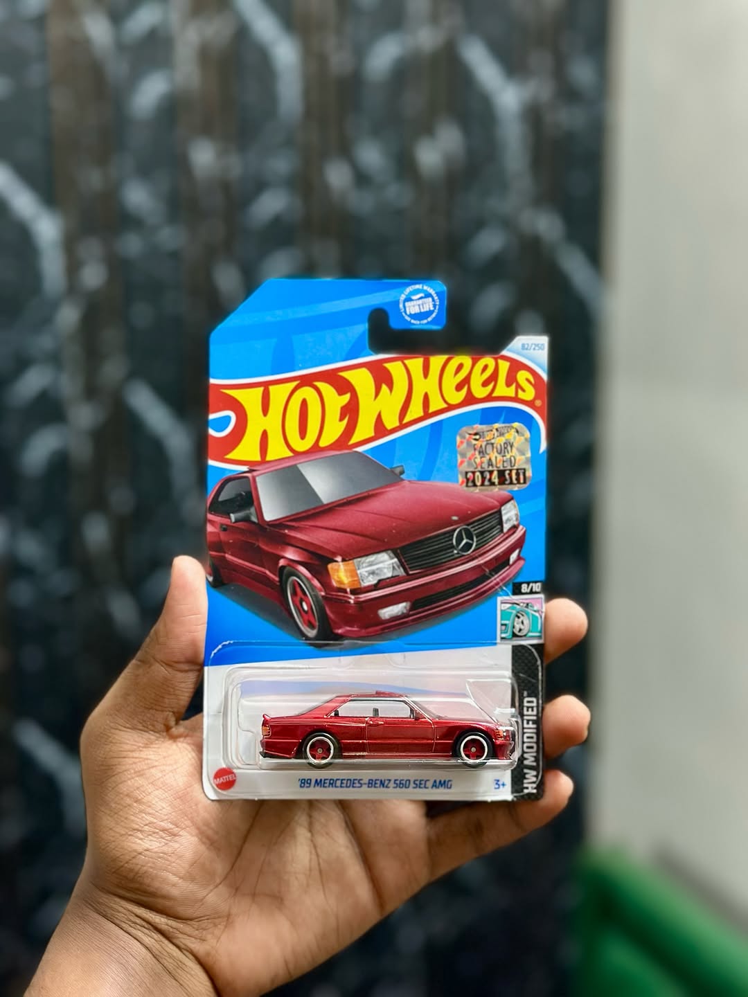 Hot Wheels Super Treasure Hunt ’89 Mercedes-Benz 560 SEC AMG (STH) – 2024 Factory Sealed Card – Imported – 1-64 Scale