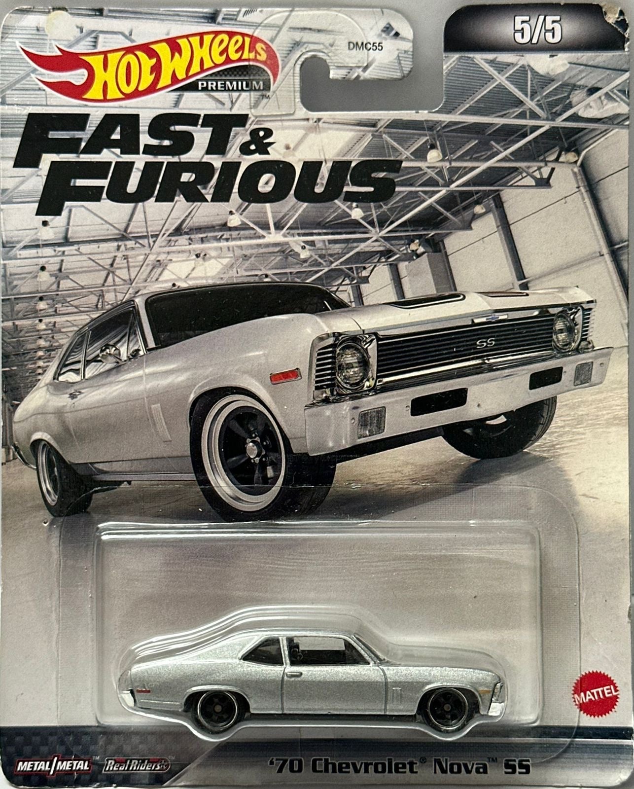 Hot Wheels Premium Fast & Furious '70 Chevrolet Nova SS - Silver