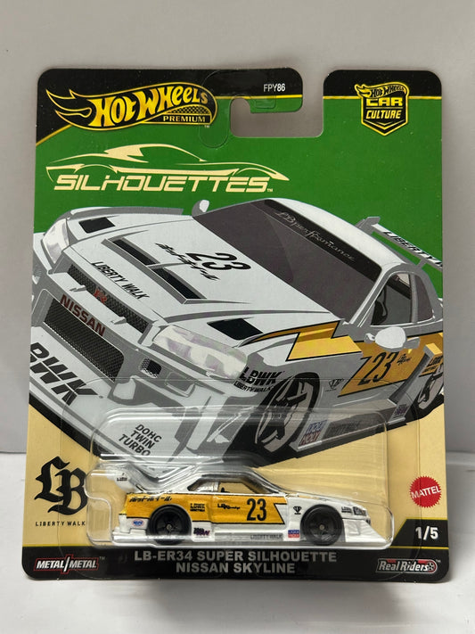 Hot Wheels Premium Silhouettes LB-ER34 Super Silhouette Nissan Skyline 1:64 – Indian Diecast Hub