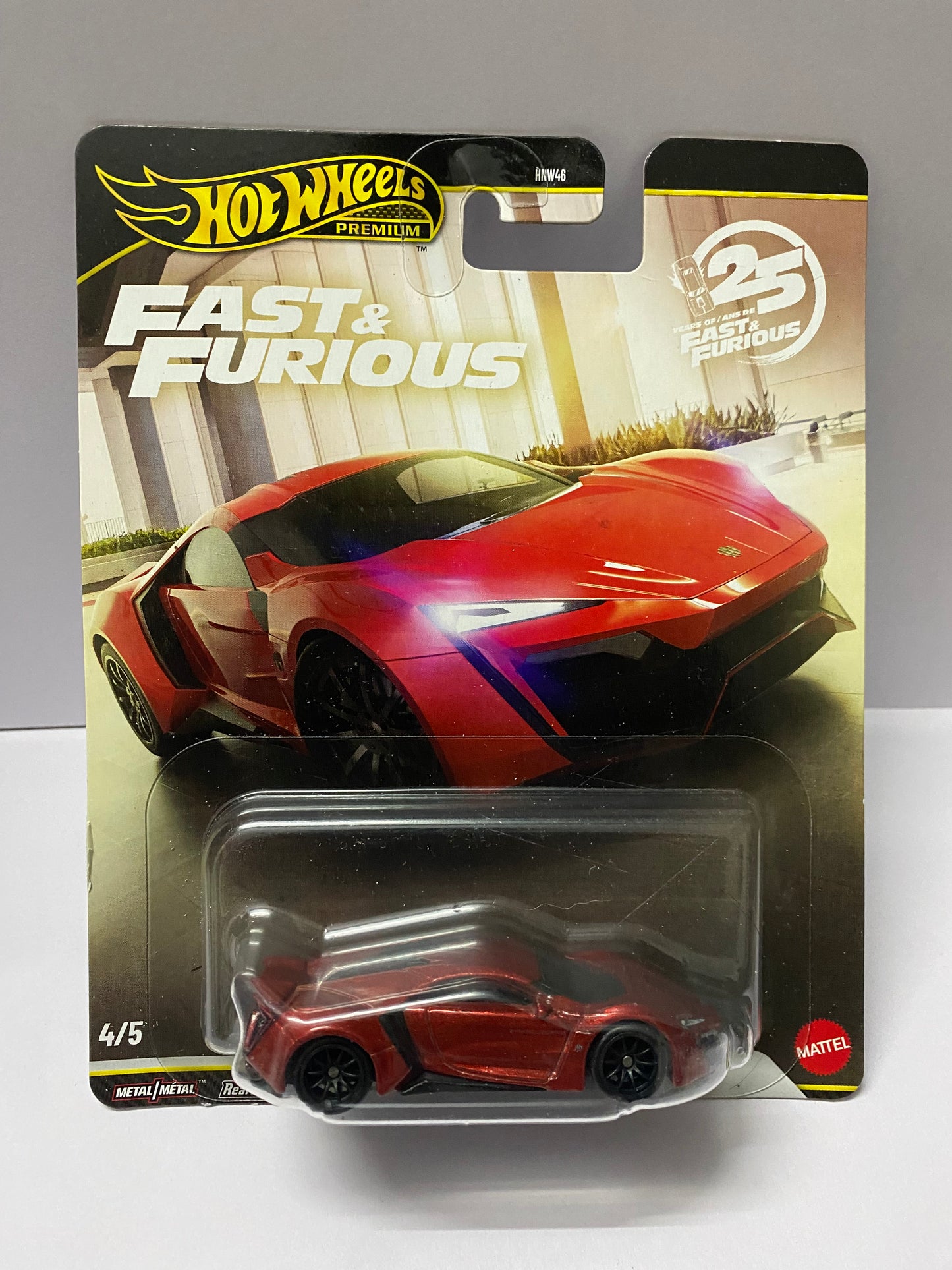 HOT WHEELS PREMIUM FAST AND FURIOUS LYKAN HYPERSPORT