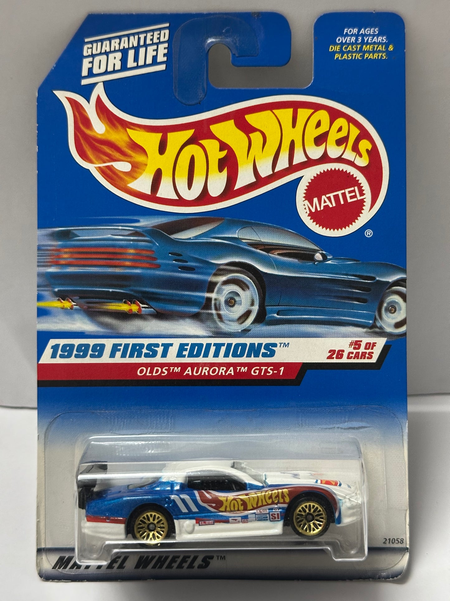 Hot Wheels Vintage 1999 First Editions Olds Aurora GTS-1 - 1:64 Diecast Car