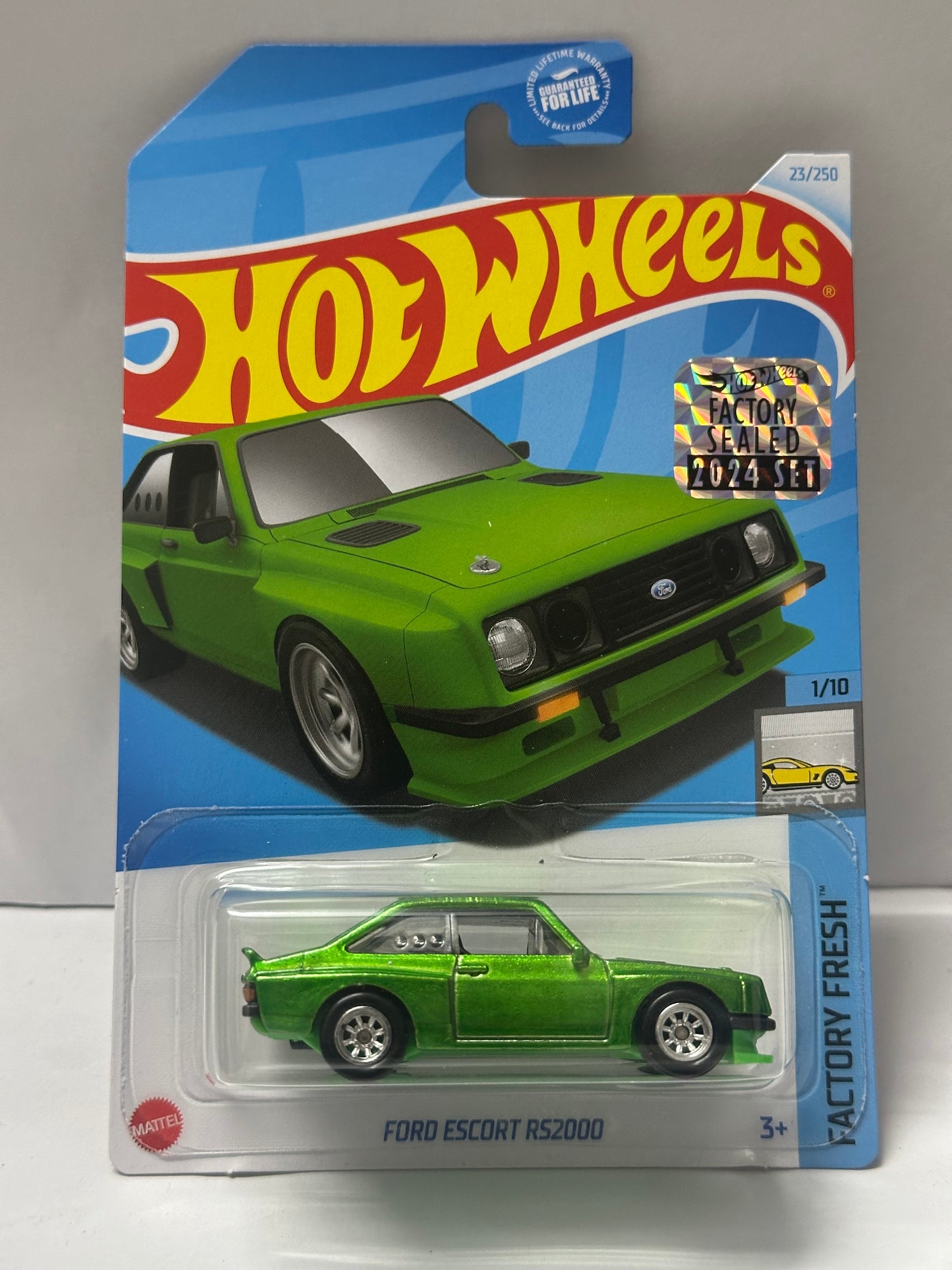 Hot Wheels Super Treasure Hunt Ford Escort RS2000 (STH) – 2024 Factory Sealed Card – Imported – 1-64 Scale