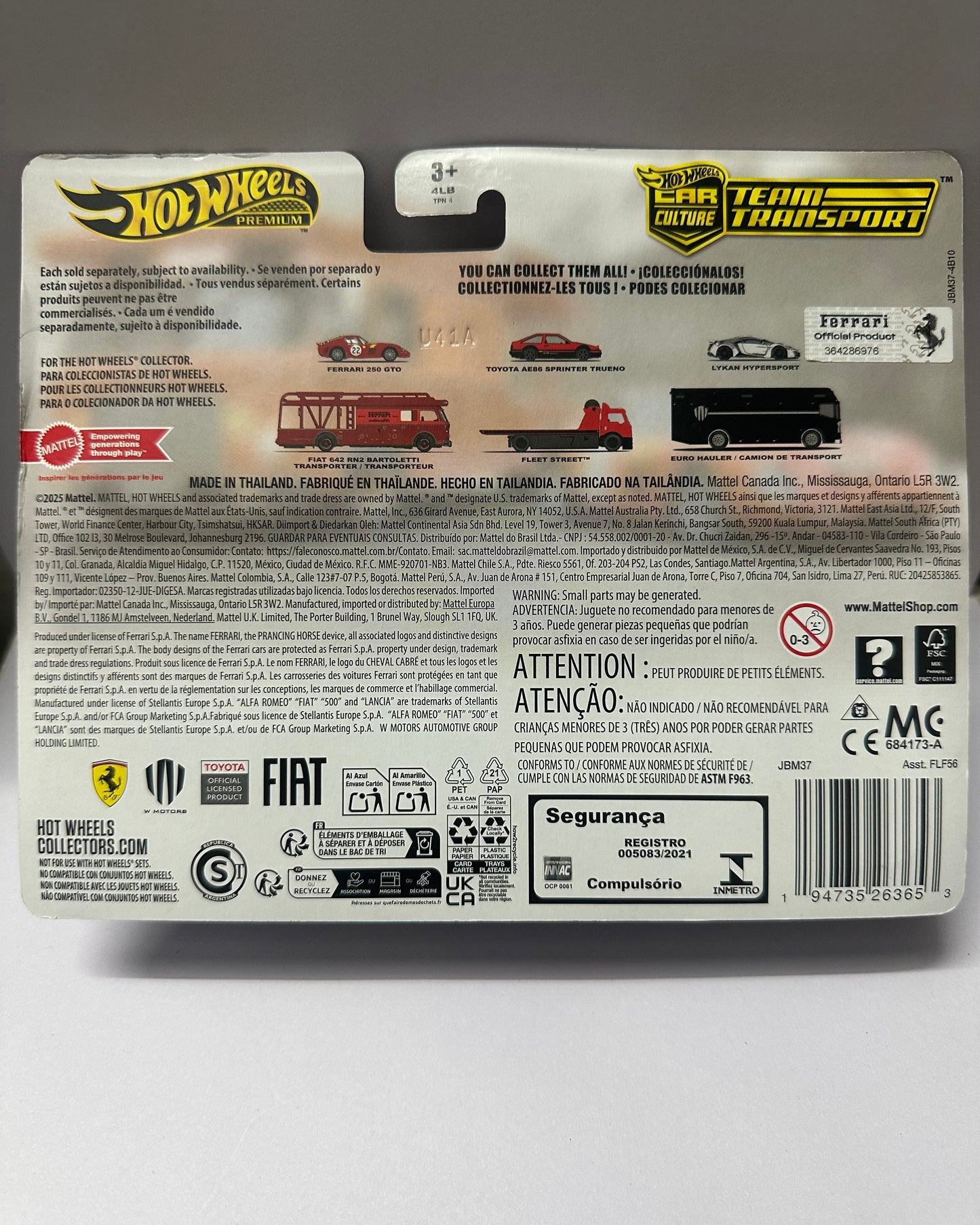 Hot Wheels Premium Car Culture - Team Transport - 1:64 Diecast Car