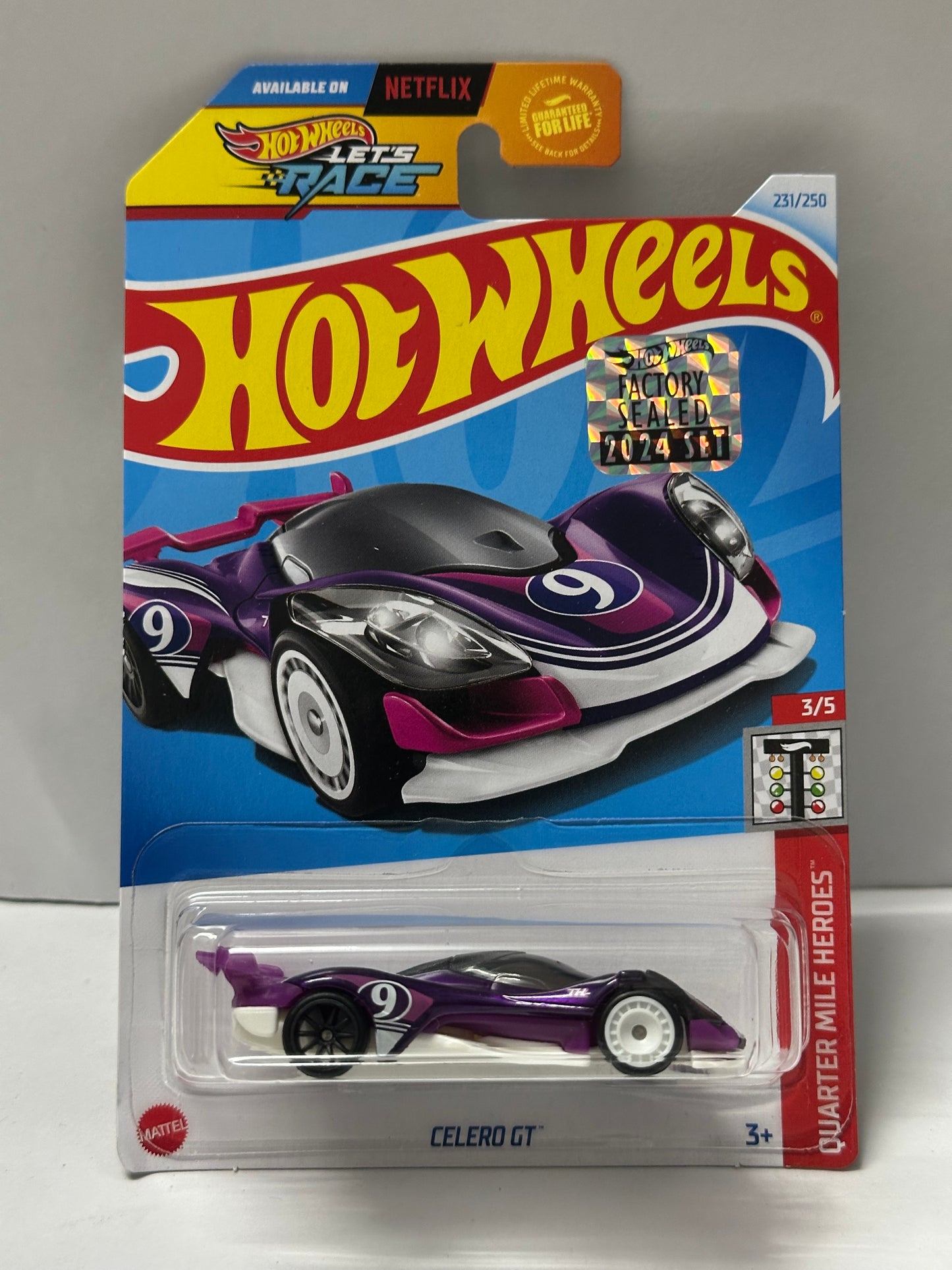 Hot Wheels Super Treasure Hunt Celero GT (STH) – 2024 Factory Sealed Card – Imported – 1-64 Scale