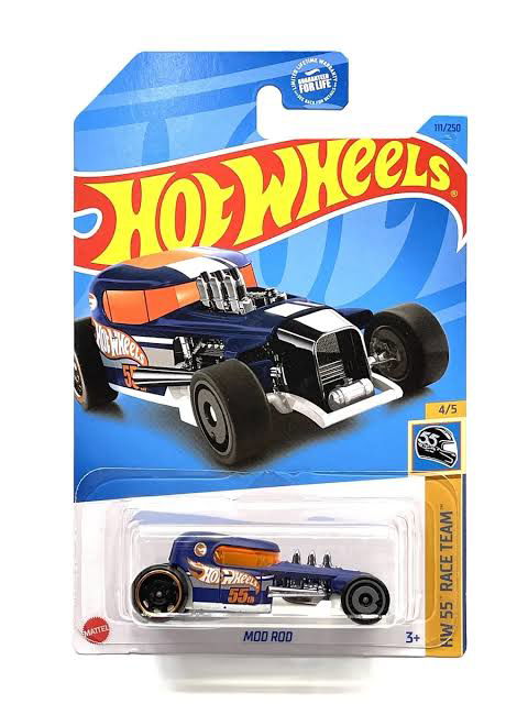 Hot wheels-2023 Hot Wheels Mod Rod Treasure Hunt E case (blue) HW 55 Race Team - Indian Diecast Hub