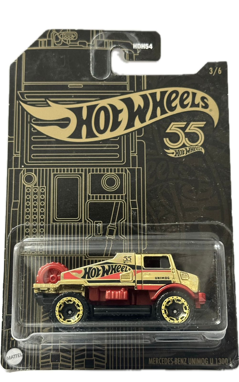 Hot wheels-HOT WHEELS 55TH ANNIVERSARY MERCEDES-ENZ UNIMOG - Indian Diecast Hub
