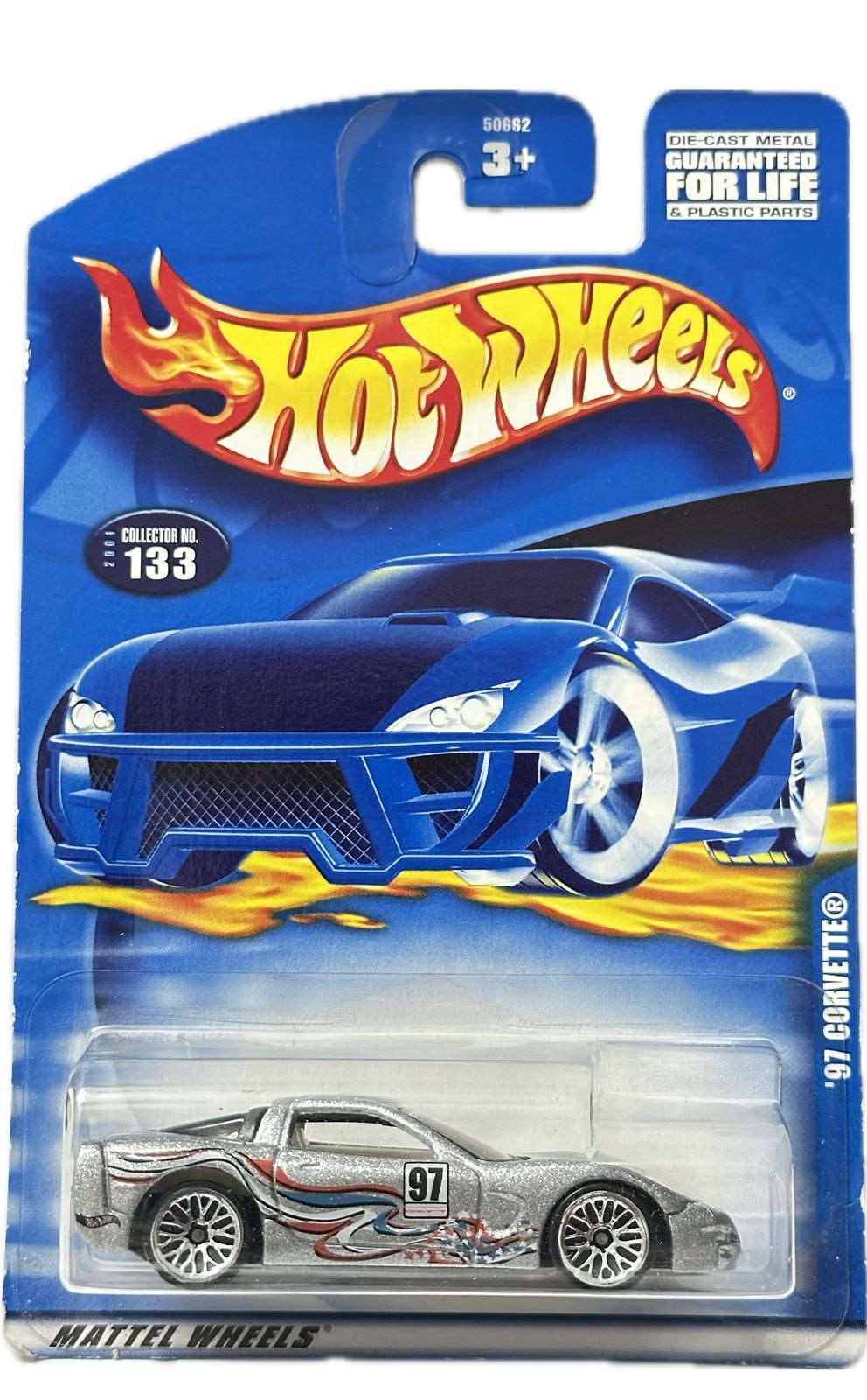Hot wheels-HOT WHEELS '97 CORVETTE (2000 CARD) - Indian Diecast Hub