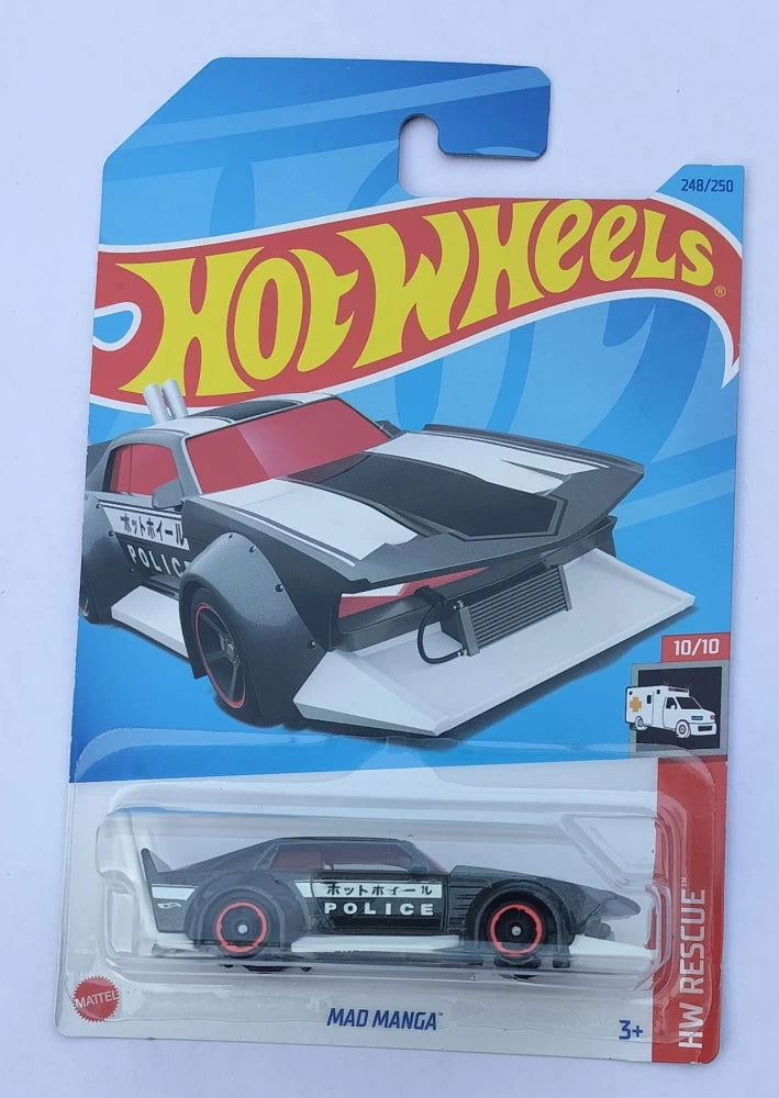 Hot wheels-HOT WHEELS HW RESCUE 10/10 MAD MANGA 2024 EDITION (Multicolor, Pack of: 1) - Indian Diecast Hub