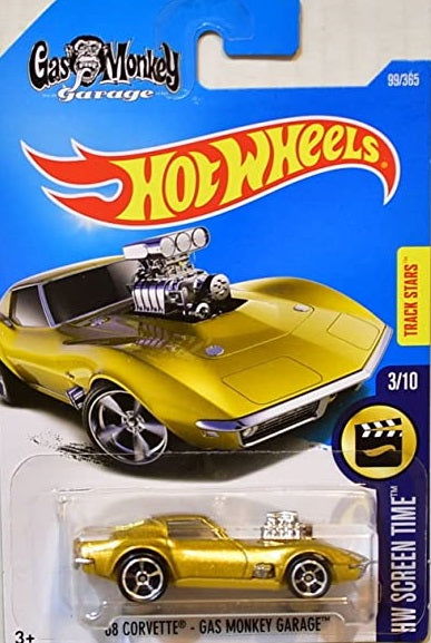 Hot wheels-Hot Wheels 68 Corvette Gas Monkey Garage – (DHN90) - Indian Diecast Hub