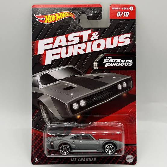 Hot wheels-Hot Wheels Fast & Furious Ice Charger Silver Series 1 No 8/10 - Indian Diecast Hub