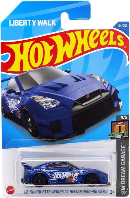 Hot wheels-Hot Wheels LB-Silhouette Works GT Nissan 35GT-RR Ver. 2 Blue 2022 HW Dream Garage - Indian Diecast Hub