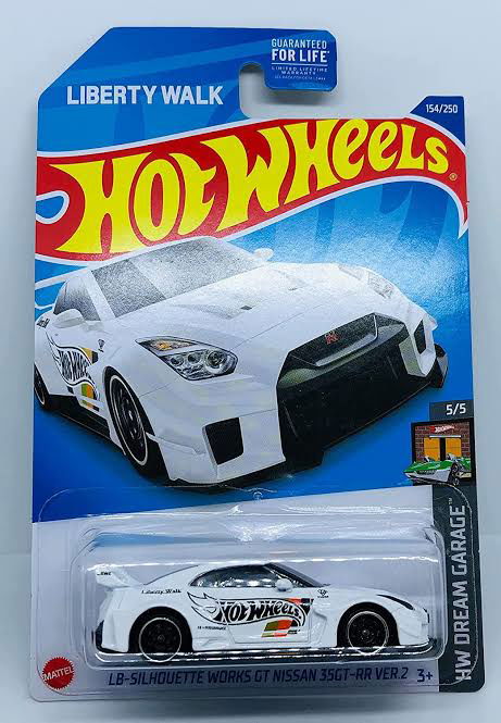 Hot wheels-Hot Wheels LB-Silhouette Works GT Nissan 35GT-RR Ver. 2 White 2022 HW Dream Garage - Indian Diecast Hub