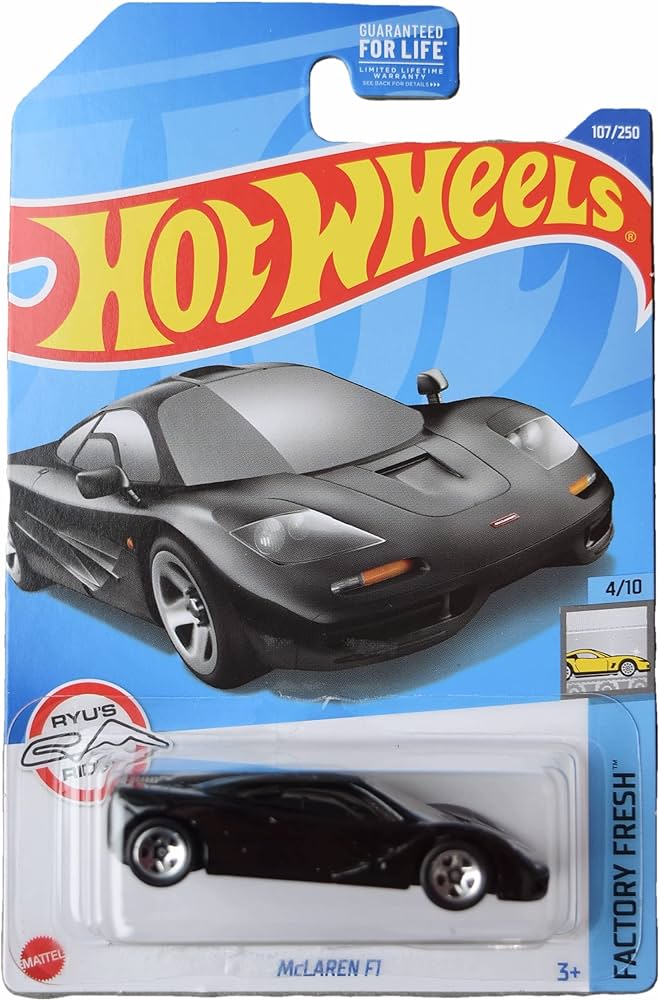 Hot wheels-Hot Wheels McLaren F1, Factory Fresh 4/10 - Black - Indian Diecast Hub
