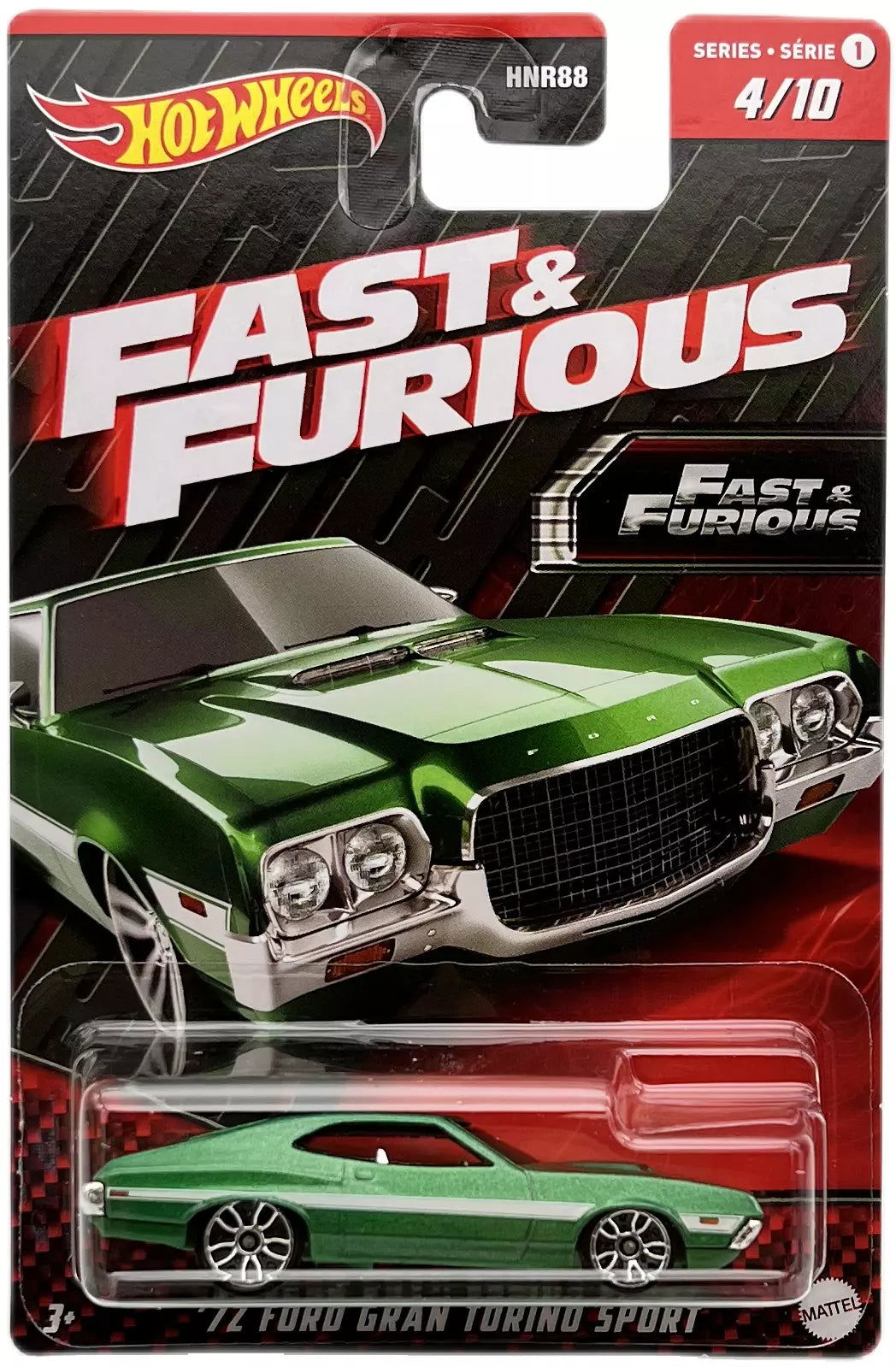 Hot wheels-Hotwheels Fast & Furious 72 FORD GRAN TORINO SPORT - Indian Diecast Hub