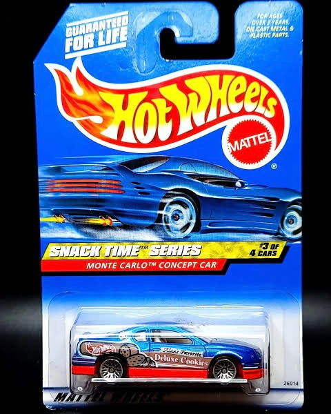 Hot wheels-IMPORTED Hotwheels 2000 SNACK TIME SERIES MONTE CARLO CONCEPT - Indian Diecast Hub