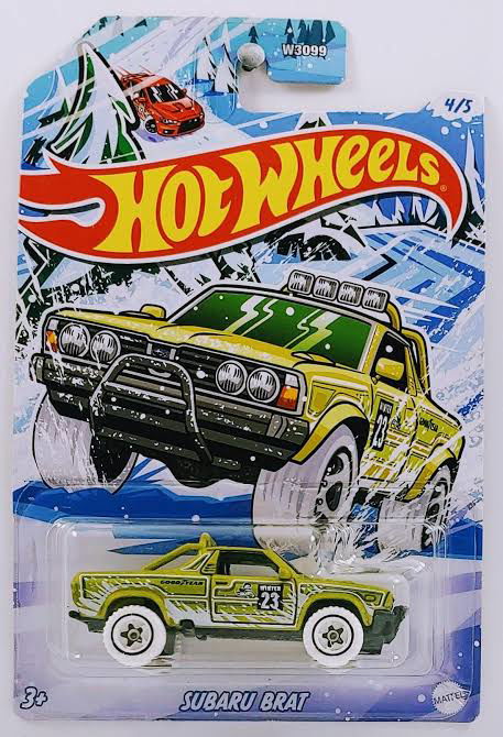 Hot wheels-IMPORTED Hotwheels 2023 Holiday Rods / Winter Series 4/5 Subaru B.R.A.T. Satin Anti Freeze / 23 Walmart Exclusive - Indian Diecast Hub