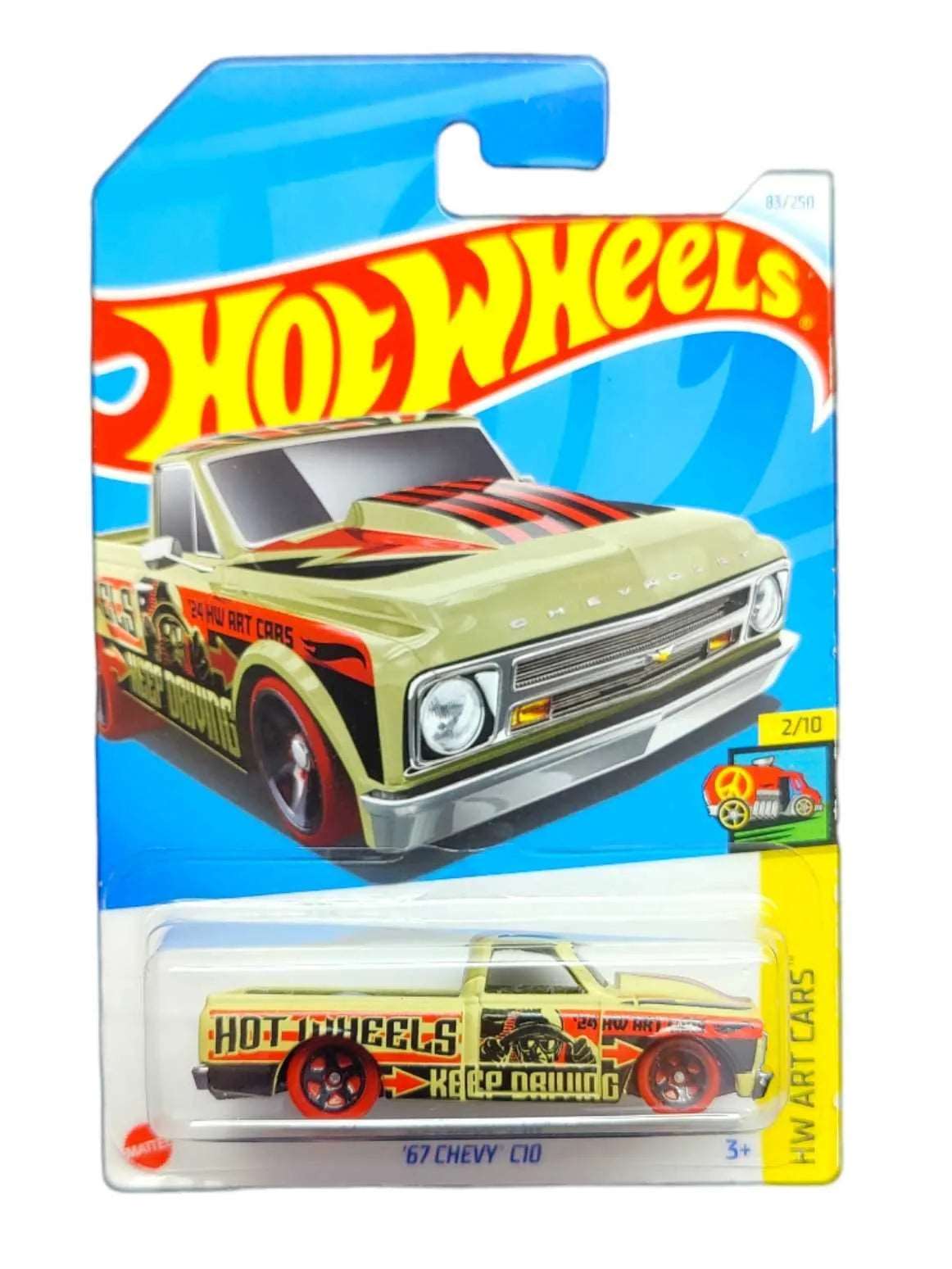 Hot wheels-IMPORTED Hotwheels 2024 Mainline D Case HW Art Cars 67 Chevy C10 83/250 - Indian Diecast Hub