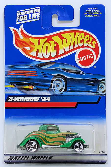 Hot wheels-IMPORTED Hotwheels 3 Window 34 27099 - Indian Diecast Hub