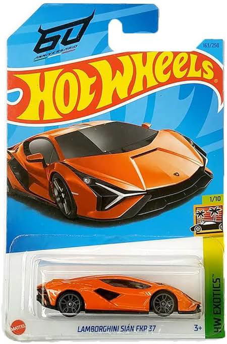 Hot wheels-IMPORTED Hotwheels LAMBORGHINI SIÁN FKP 37 - Indian Diecast Hub