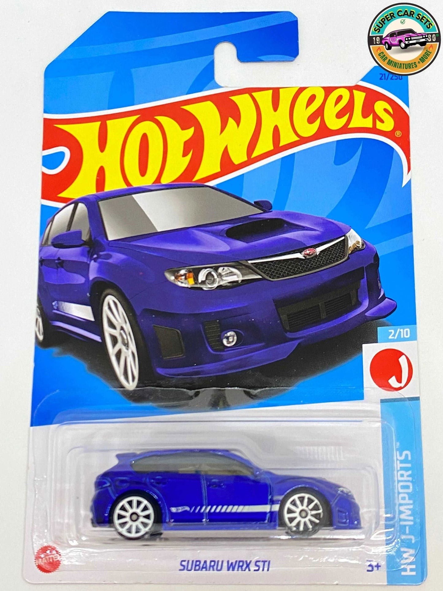 Hot wheels-IMPORTED Hotwheels Subaru WRX STI blue Colour HW J imports Indian Hub - Indian Diecast Hub