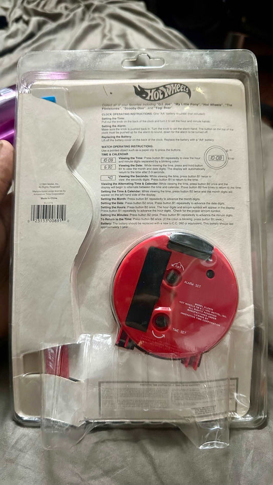 Hot wheels-IMPORTED Hotwheels Vintage 1993 Race Against Time Watch & Clock 25th Anniversary - Indian Diecast Hub