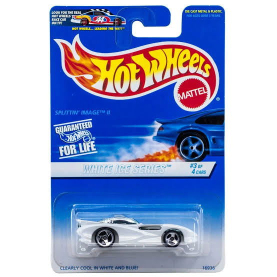 Hot wheels-IMPORTED Hotwheels White Ice Series SplittinNo. 3/4 563 New On Card 1997 - Indian Diecast Hub