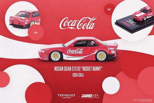 Hot wheels-INNO Models 1/64 Nissan Silvia S13
ROCKET BUNNY V2 Coca-Cola (Hong… - Indian Diecast Hub