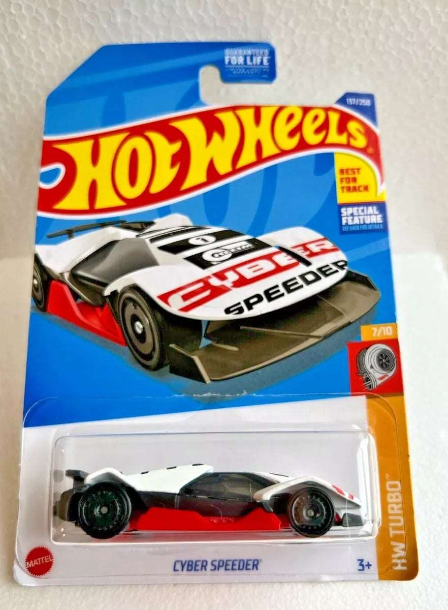 Hot wheels-Imported Hot Wheels CYBER SPEEDER - Red # 137/250 'HW Turbo 7/10' - Indian Diecast Hub