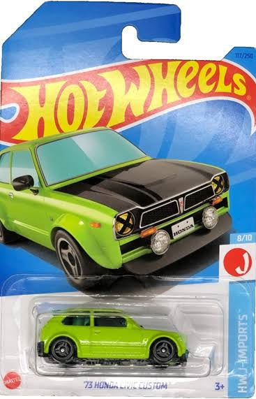 Hot wheels-Imported Hot Wheels β Honda Civic Custom (HKG40) - Indian Diecast Hub