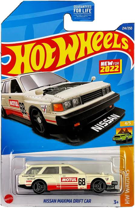 Hot wheels-Imported Hotwheels Nissan Maxima Drift Car White - Indian Diecast Hub