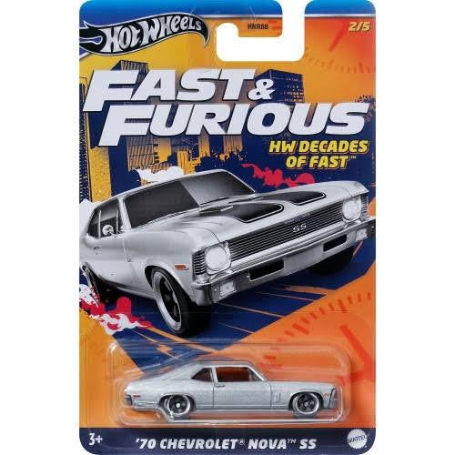 Hot wheels-Mattel Hot Wheels Fast and Furious 70 Chevrolet Nova SS HNR88 / HRW42 - Indian Diecast Hub