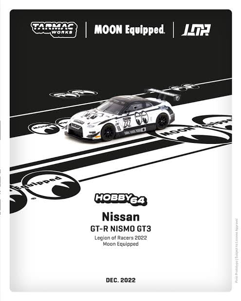 Hot wheels-Nissan GT-R Nismo GT3 #727 "Moon
Equipped" Legion of Racers (2022) - Indian Diecast Hub