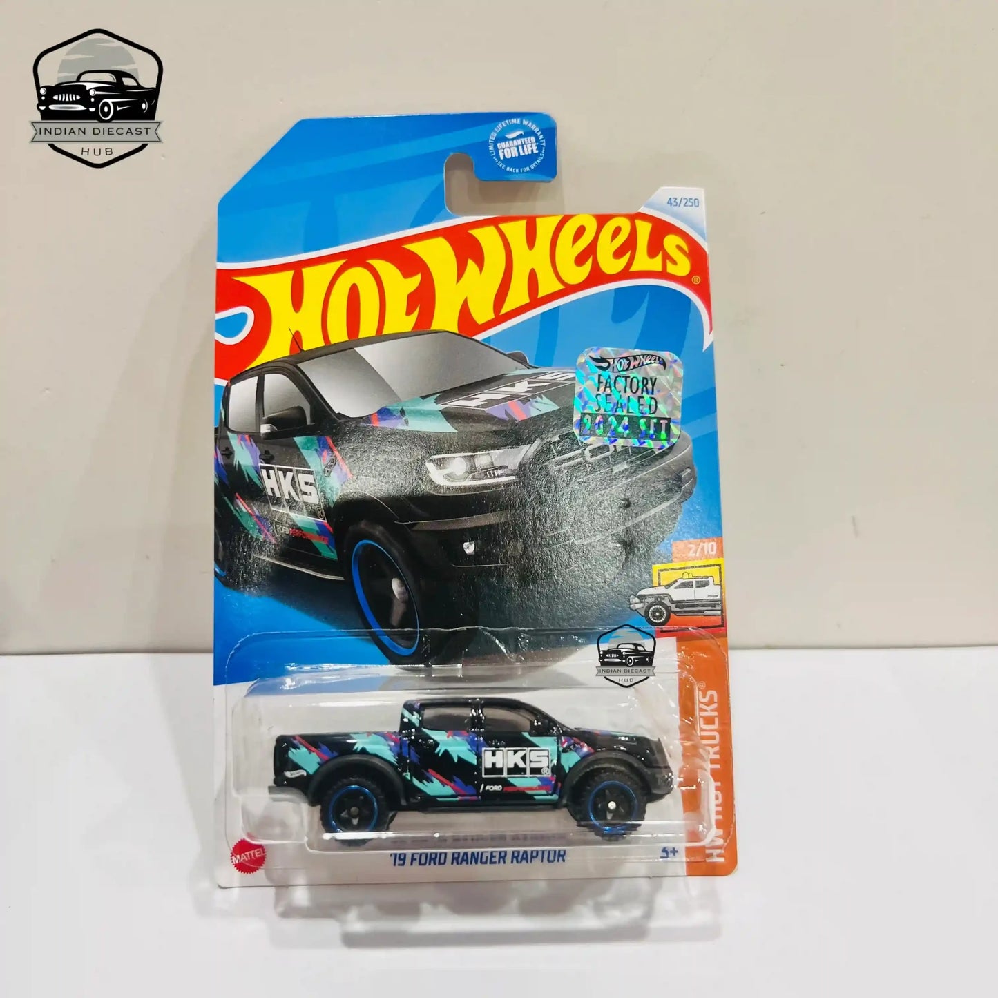 HotWheels 19 Ford Ranger Raptor 2024 Factory Sealed Card Imported 1-64 Scale Black