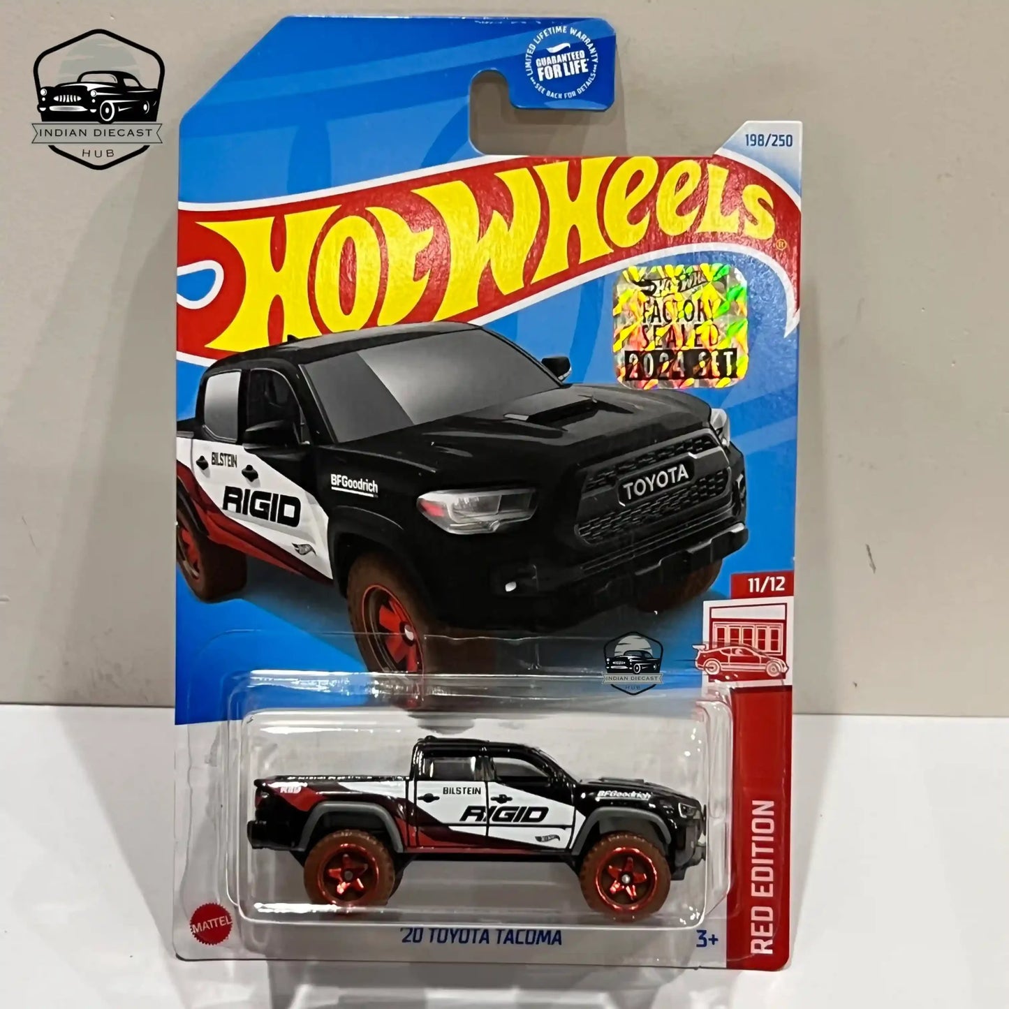 Hot Wheels ’20 Toyota Tacoma – 2024 Factory Sealed Card – – 1-64 Scale – Black - 1:64 Diecast Car