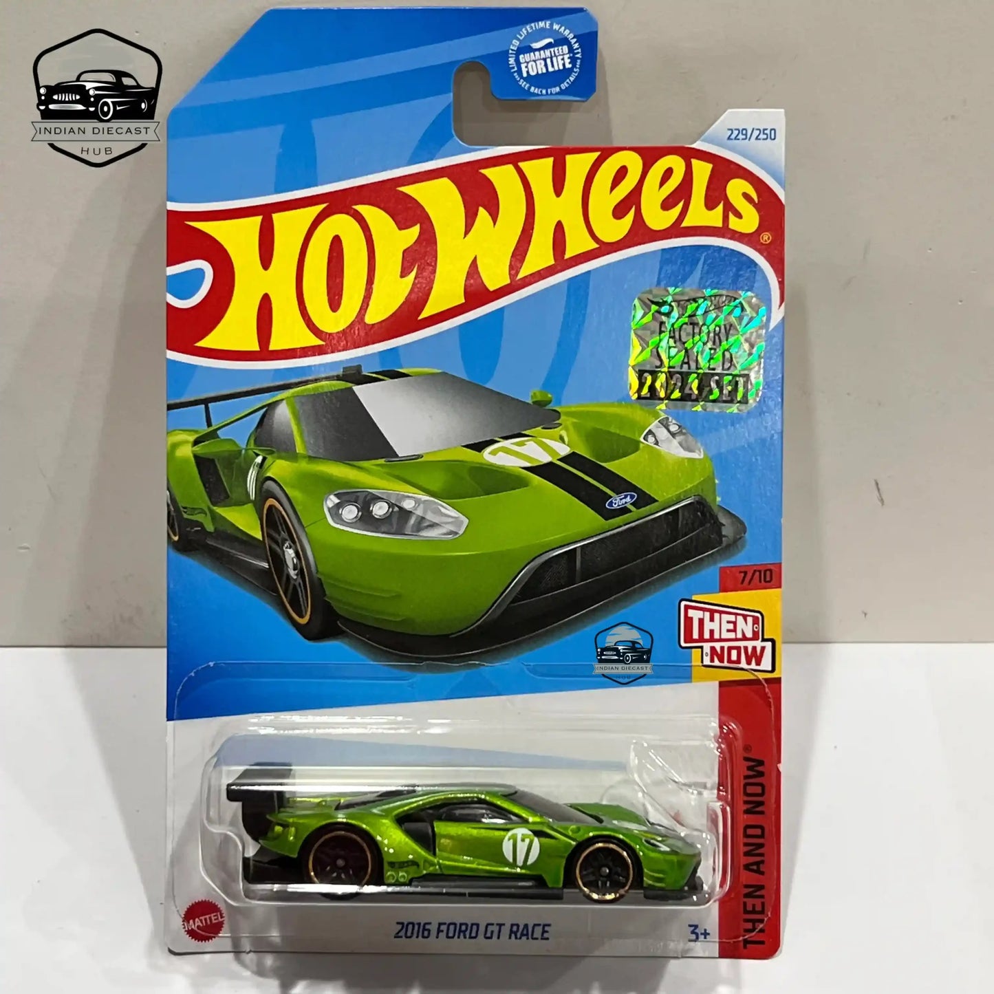 HotWheels 2016 Ford GT Race 2024 Factory Sealed Card Imported 1-64 Scale
