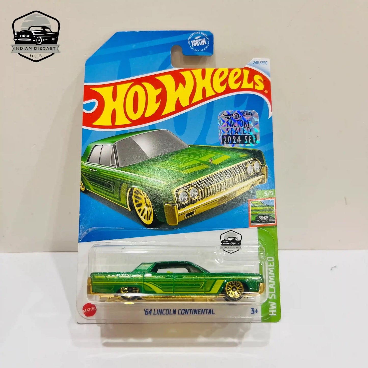 Hot Wheels 64 Lincoln Continental (exclusive Recolor) 2024 Factory Sealed Card 1-64 Scale - 1:64 Diecast Car