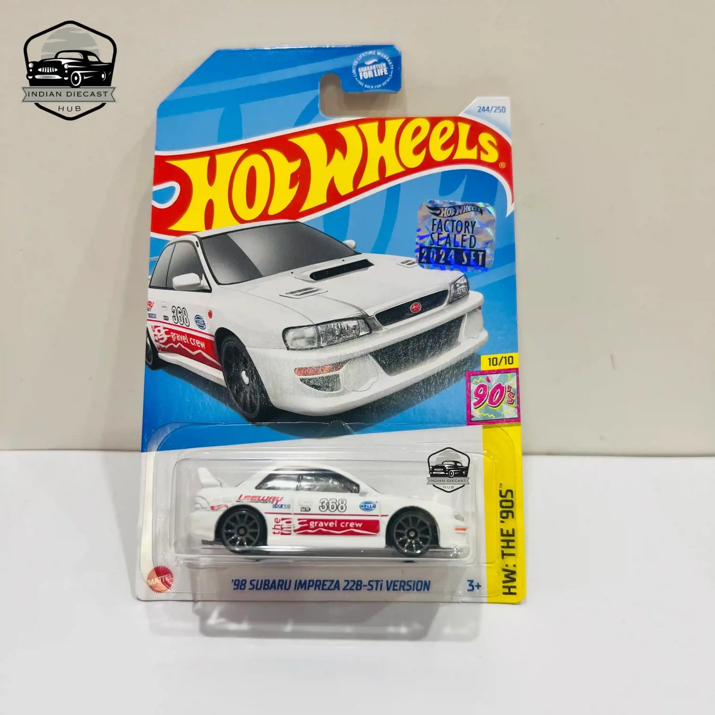 Hot Wheels ’98 Subaru Impreza 22B-STi Version – 2024 Factory Sealed Card – Imported – 1-64 Scale