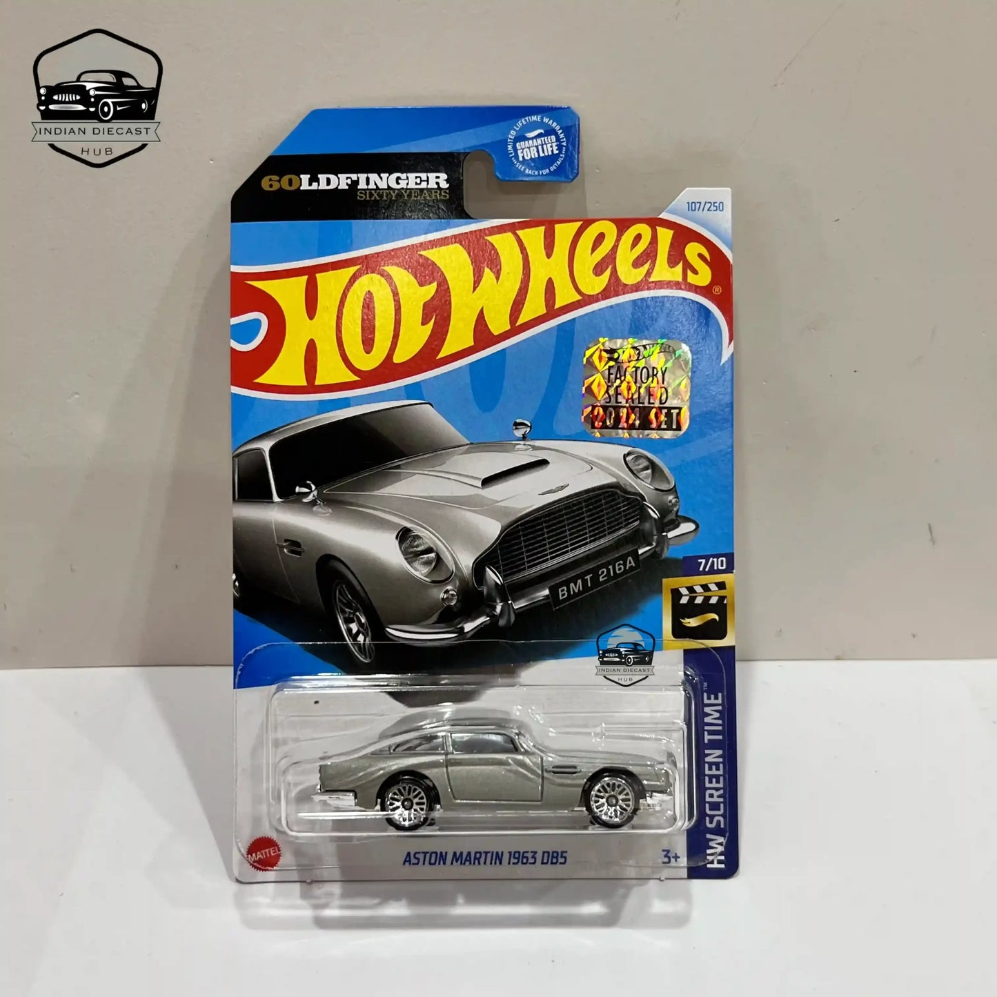 Hot Wheels Aston Martin 1963 DB5 – 2024 Factory Sealed Card – – 1-64 Scale - 1:64 Diecast Car
