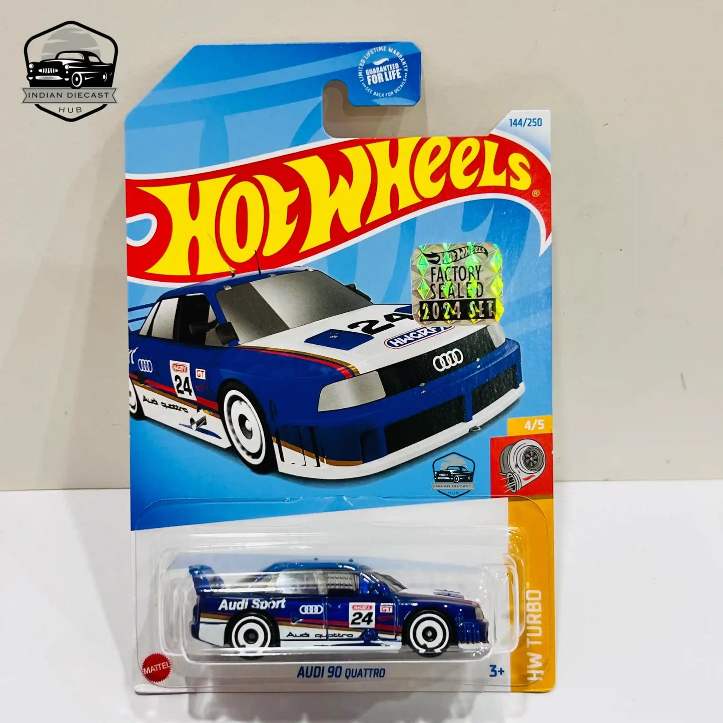 Hot Wheels Audi 90 Quattro 2024 Factory Sealed Card 1-64 Scale - 1:64 Diecast Car