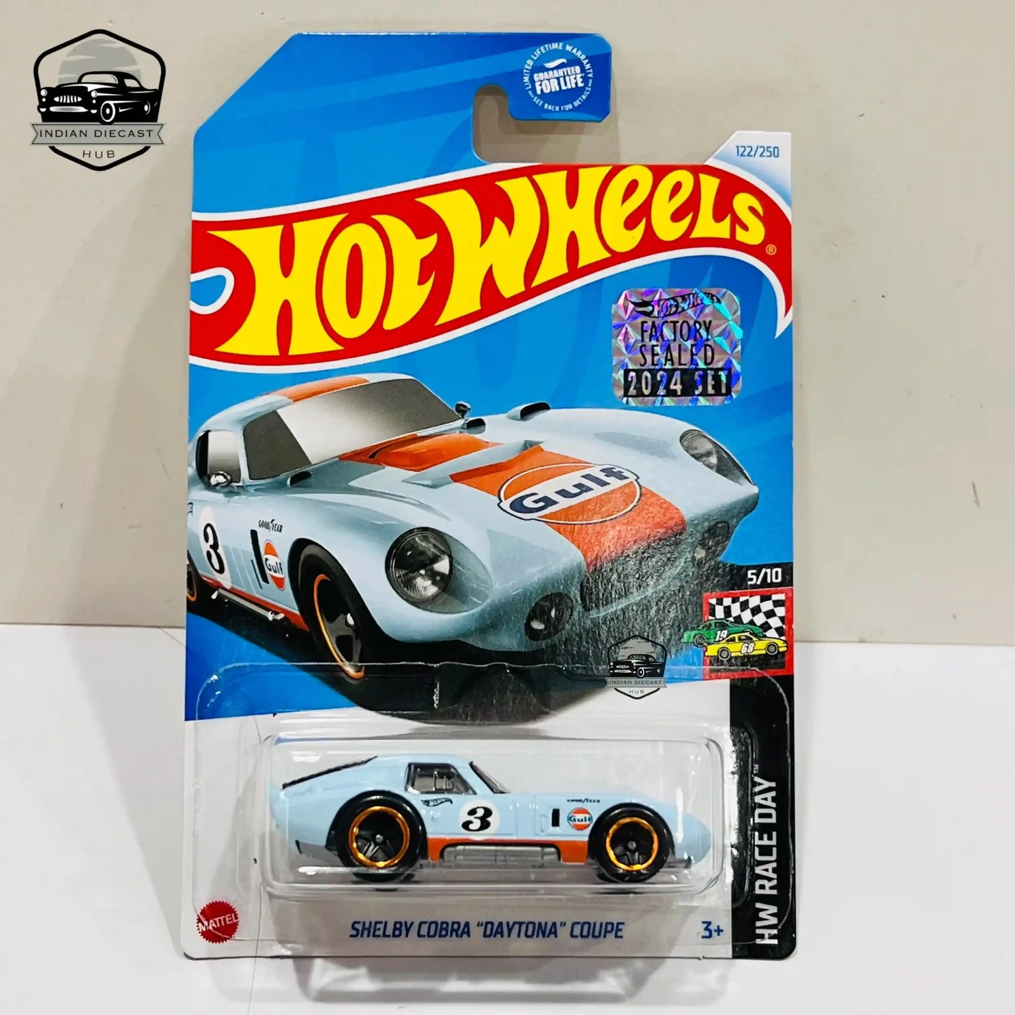 Hot Wheels Shelby Cobra Daytona Coupe – 2024 Factory Sealed Card – Imported – 1-64 Scale – 5
