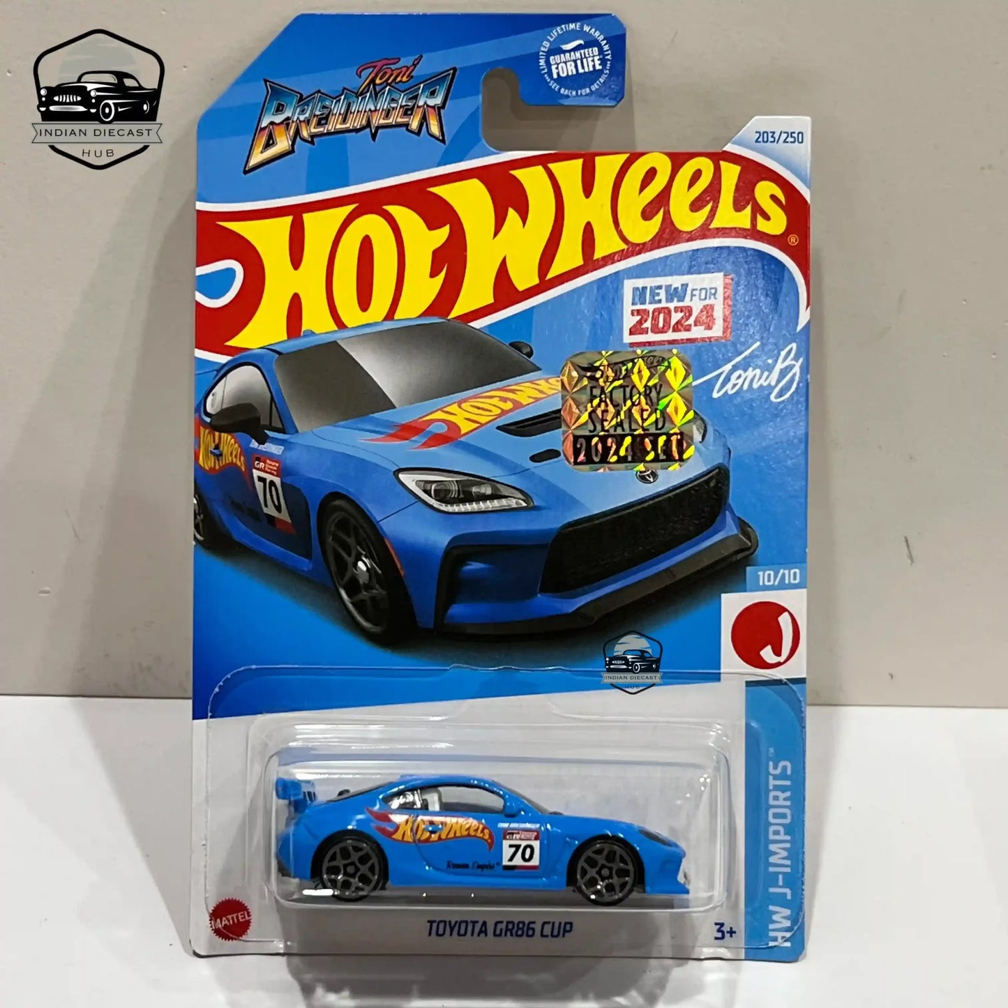 Hot Wheels Toyota GR86 Cup (New Model) – 2024 Factory Sealed Card – Imported – 1-64 Scale
