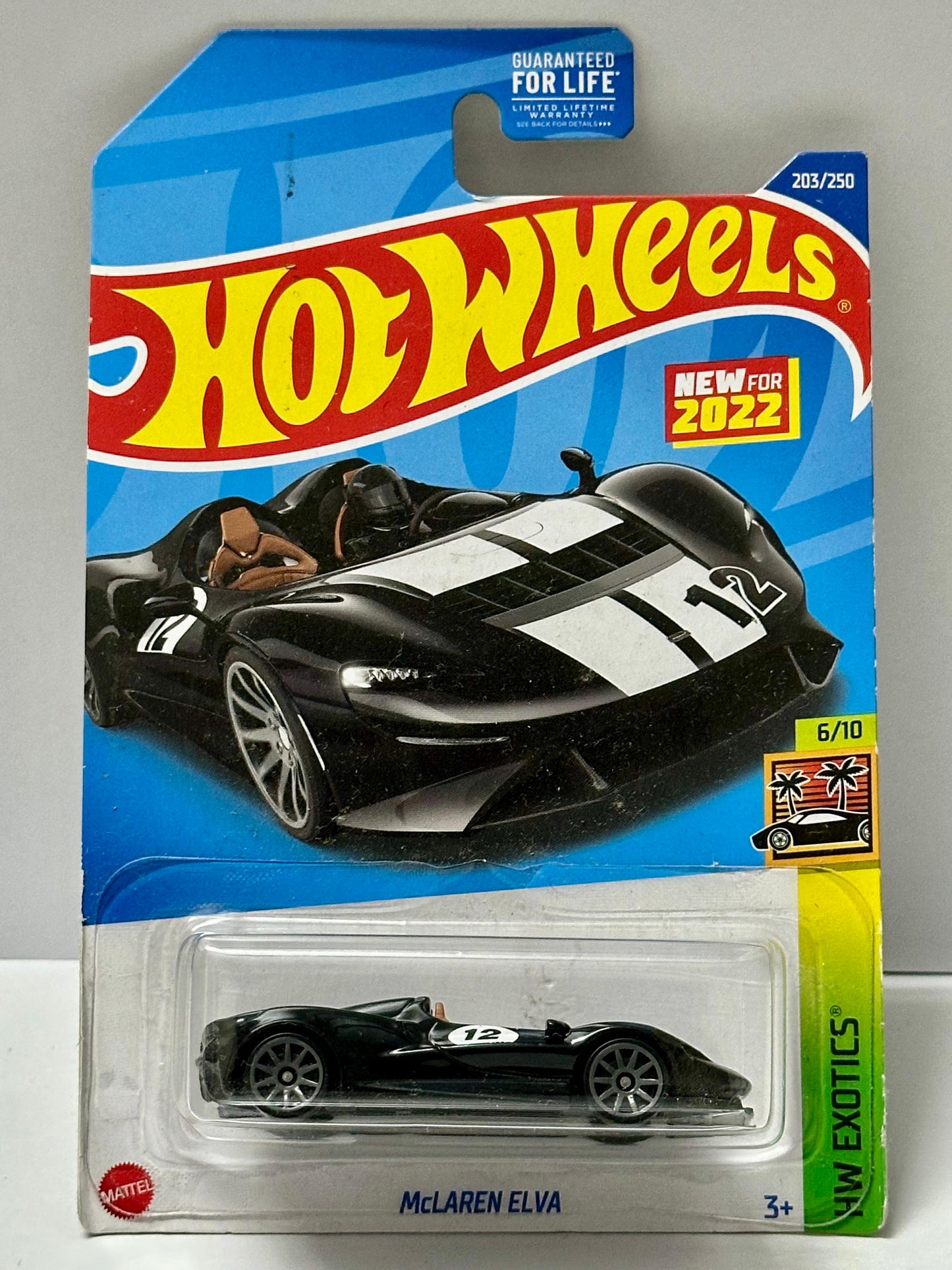 Hot Wheels McLaren Elva Black - 1:64 Diecast Car