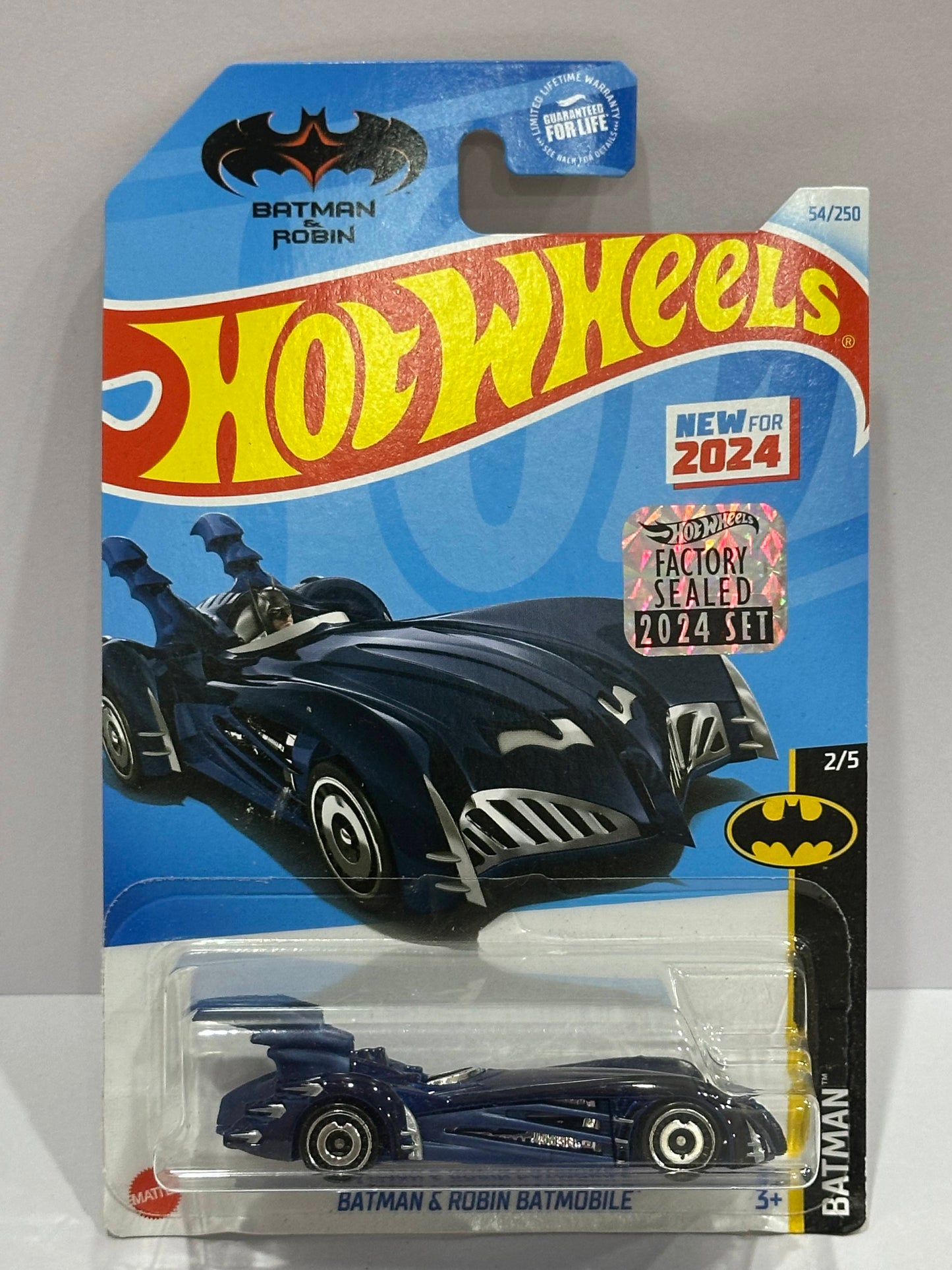 Hot Wheels Batman & Robin Batmobile - Factory Sealed - 1:64 Diecast Car