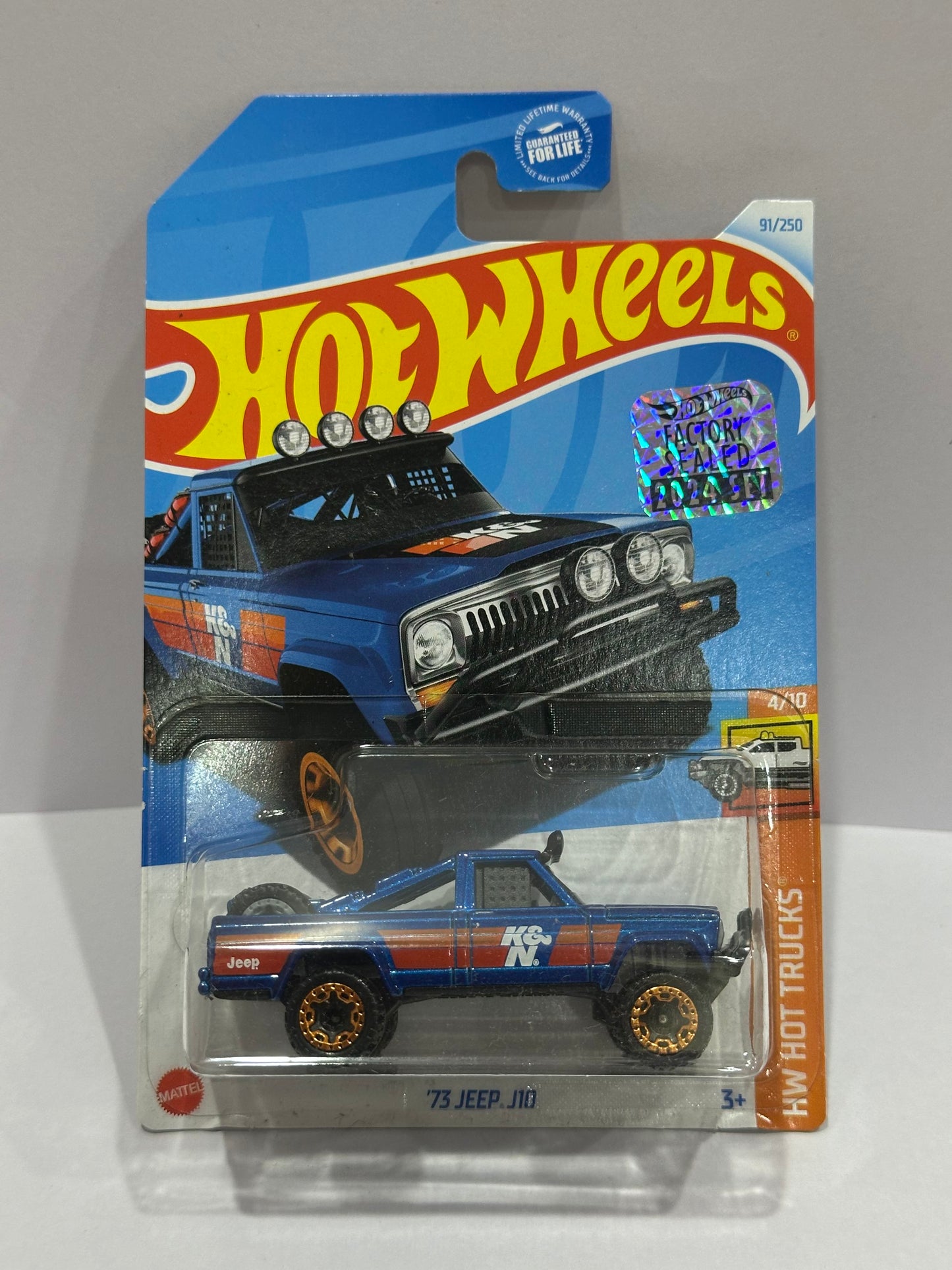 Hot Wheels '73 Jeep J10 - Factory Sealed - 1:64 Diecast Car
