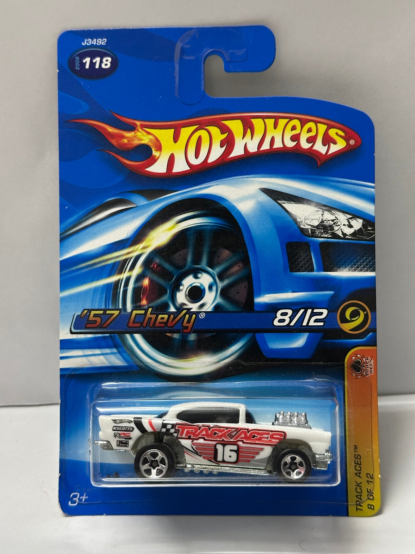Hot Wheels Vintage Card '57 Chevy - 1:64 Diecast Car
