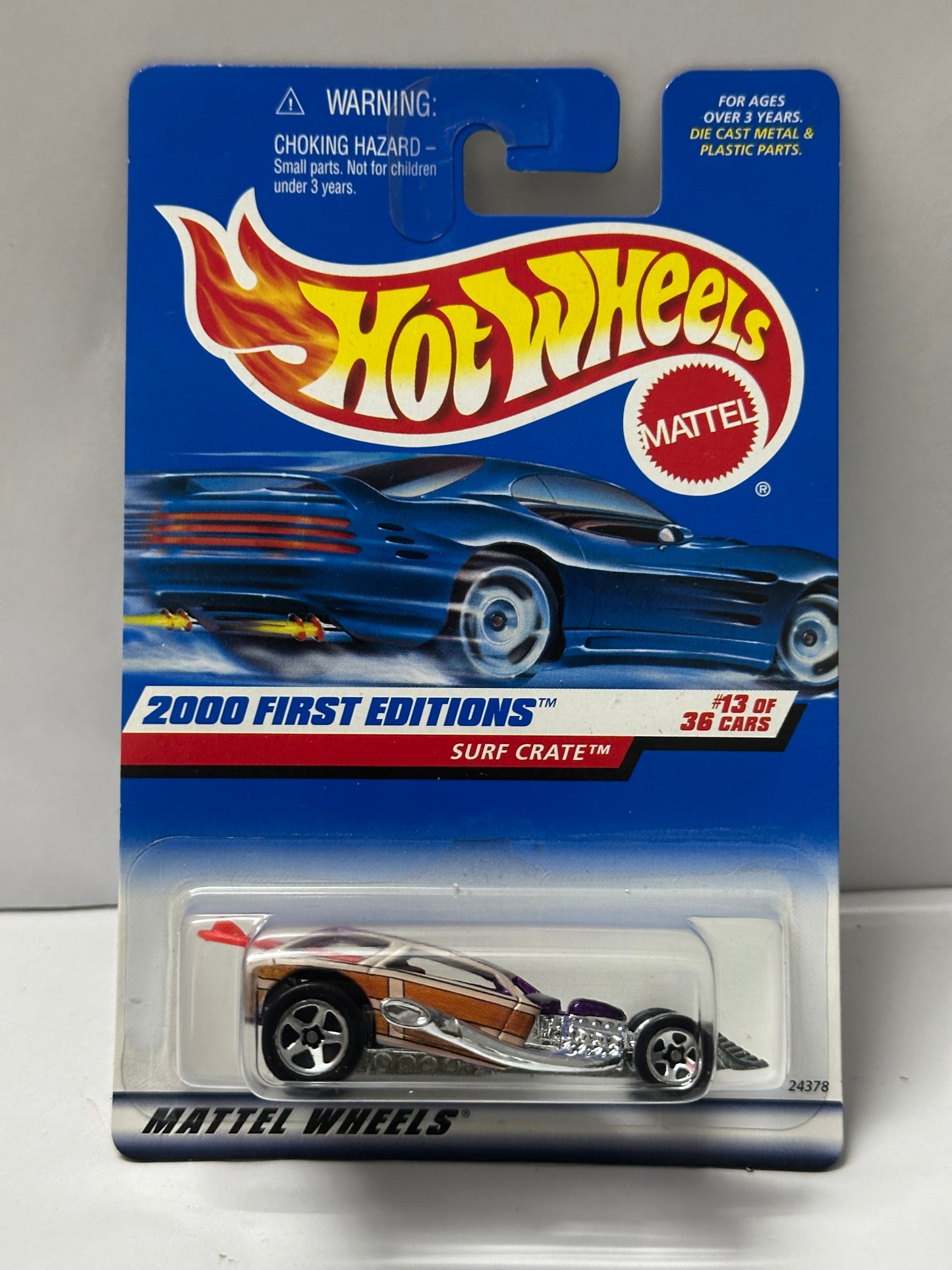 Hot Wheels Vintage Card 2000 Firsteditions Surf Crate - 1:64 Diecast Car