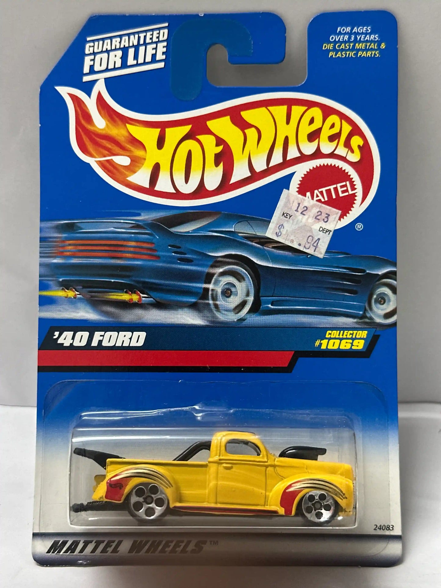 Hot Wheels '40 Ford (Yellow) - Long Card - #1069