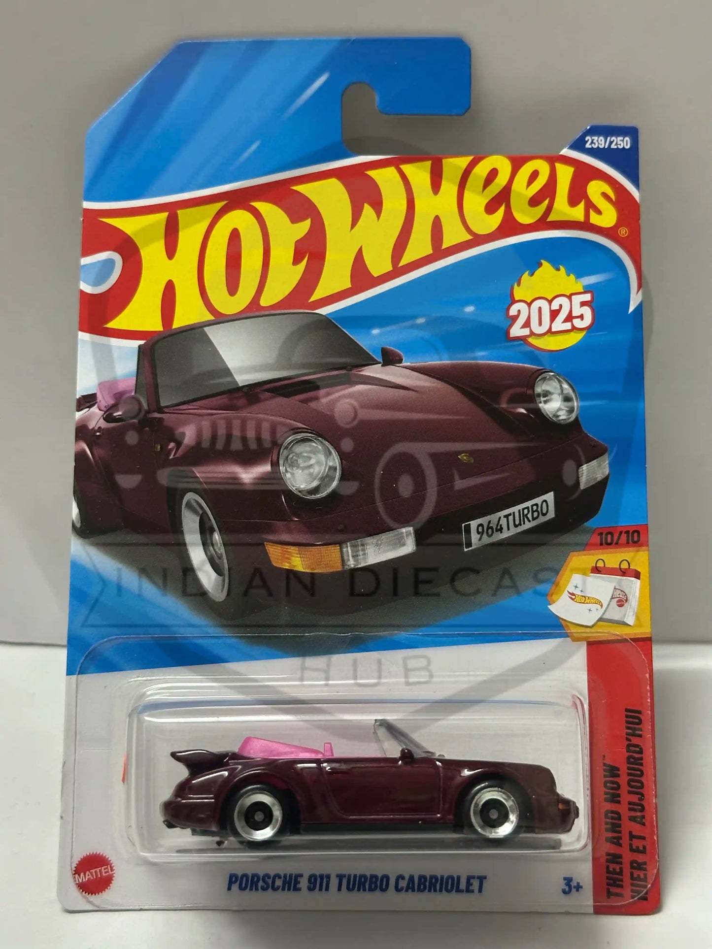 Hot Wheels Porsche 911 Turbo Cabriolet - 1:64 Diecast Car