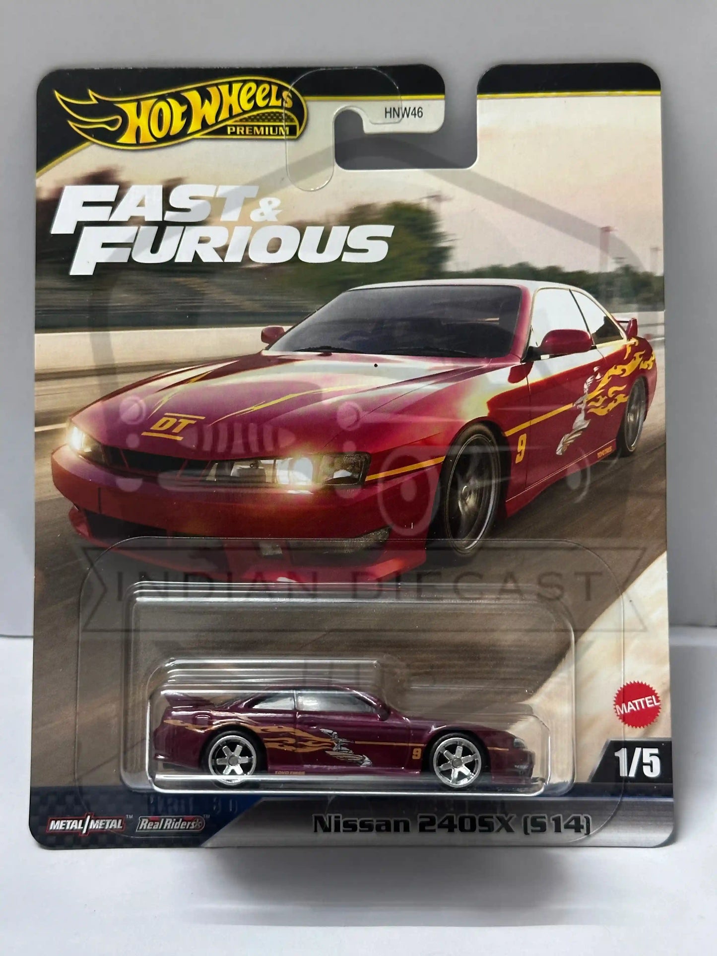 HOT WHEELS PREMIUM FAST AND FURIOUS NISSAN 240SX (S14)